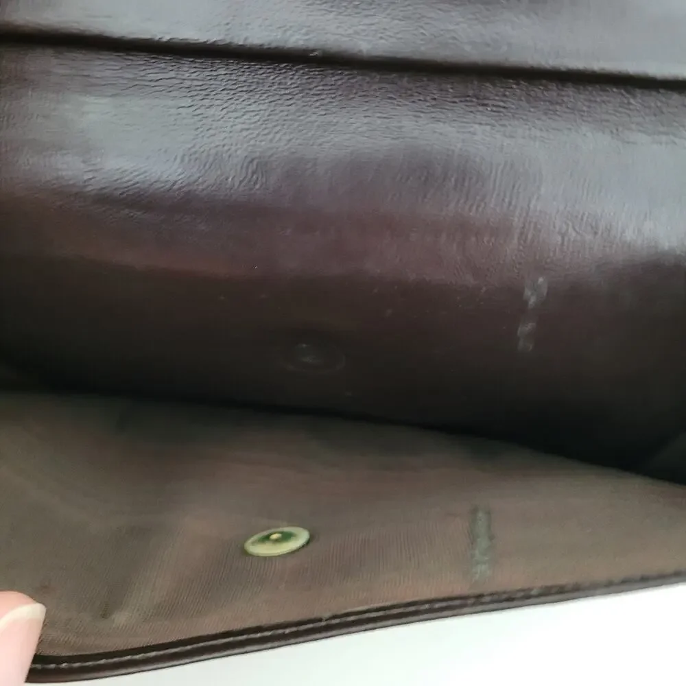 Valentino Vintage Bifold Logo Tan Beige Brown Wallet Large Soft Leather Italian‎
